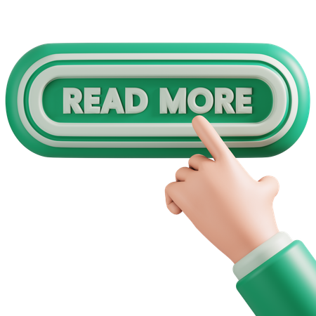 Read more button  3D Icon