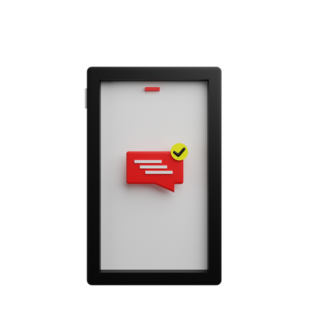 Read notification  3D Icon