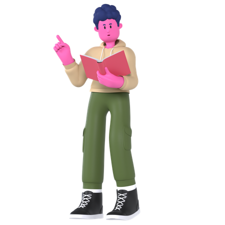 Reading  3D Icon