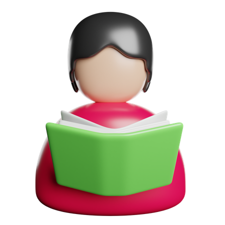 Reading  3D Icon