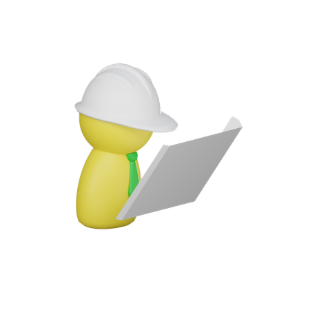 Reading Blueprint  3D Icon