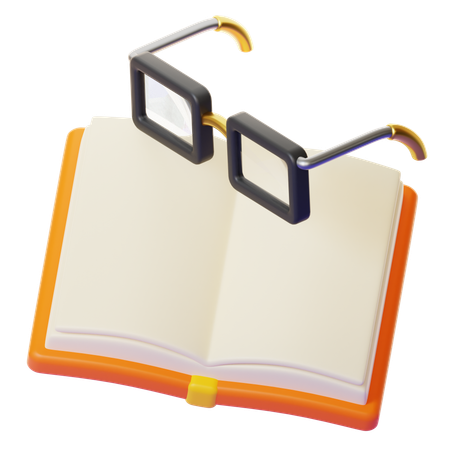 READING BOOK  3D Icon