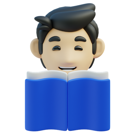 Reading book  3D Icon