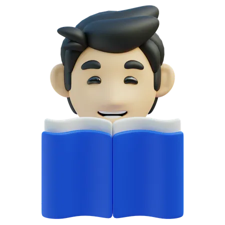 Reading book  3D Icon