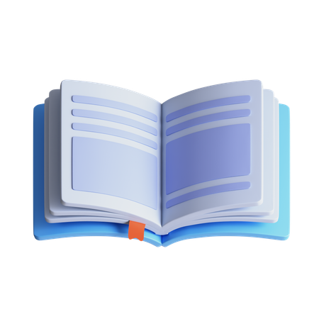 Reading Book  3D Icon