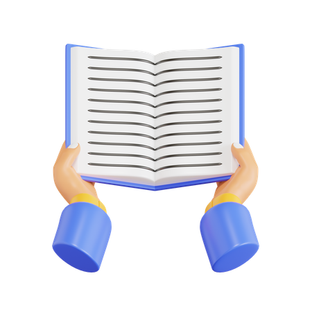 Reading Book  3D Icon