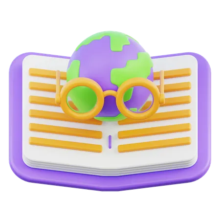 Reading Book  3D Icon