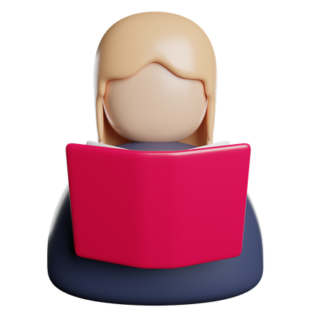 Reading Book  3D Icon