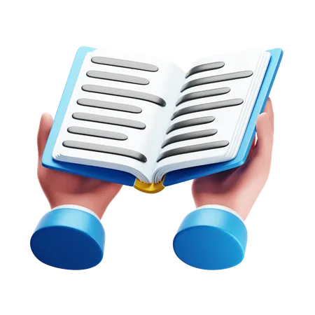 Reading book  3D Icon