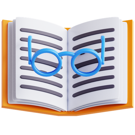 Reading Book  3D Icon