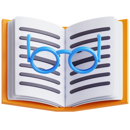 Reading Book  3D Icon