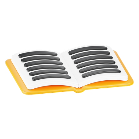 Reading book  3D Icon