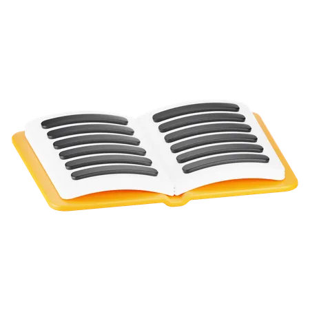 Reading book  3D Icon