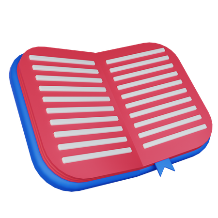 Reading Book  3D Icon