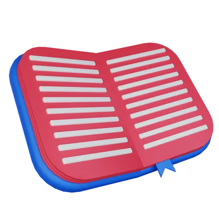 Reading Book  3D Icon