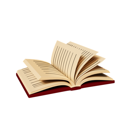 Reading Book  3D Icon