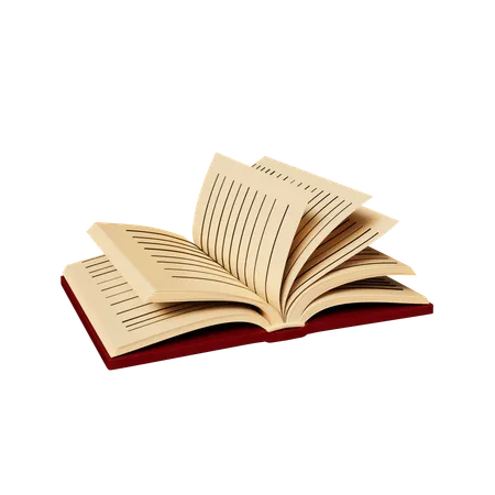 Reading Book  3D Icon