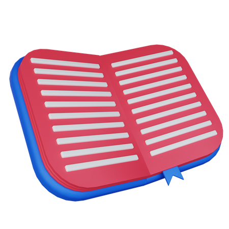 Reading Book  3D Icon