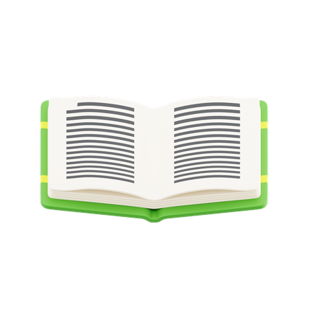 Reading Book  3D Icon