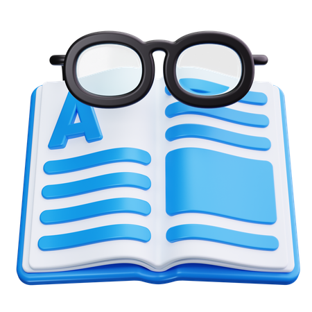 Reading Glasses  3D Icon