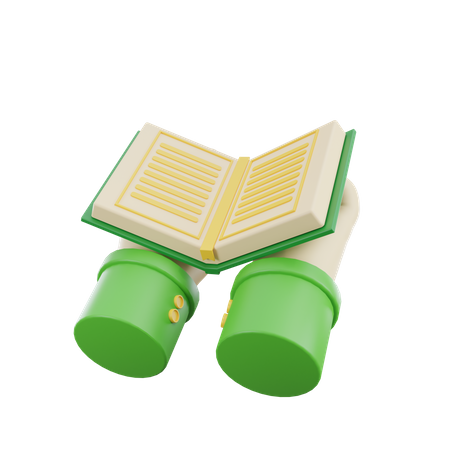 Reading Quran  3D Icon