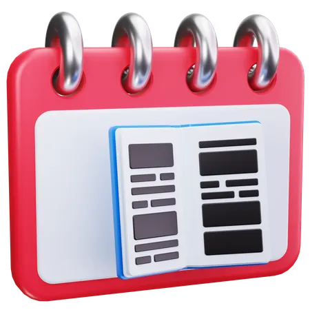 Reading Schedule  3D Icon