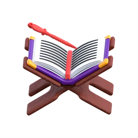 Reading The Quran  3D Icon