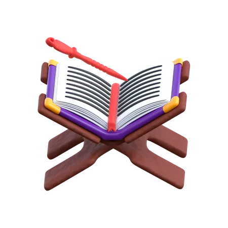 Reading The Quran 3D Icon