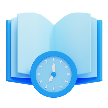 Reading Time  3D Icon