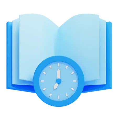 Reading Time  3D Icon