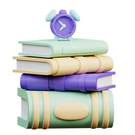 Reading Time  3D Illustration