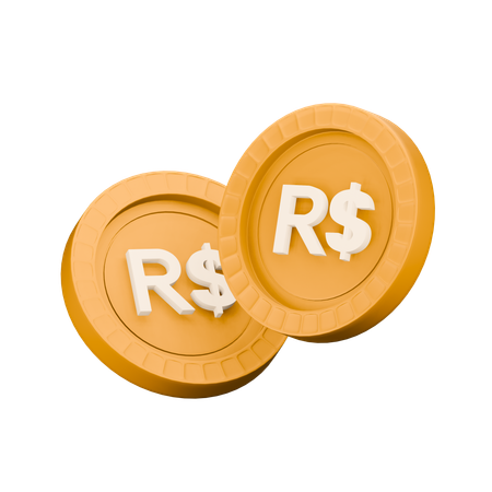 Real brasileiro  3D Icon