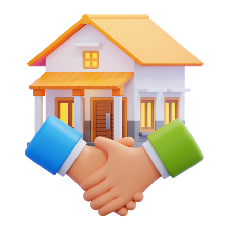 Real estate agreement  3D Icon