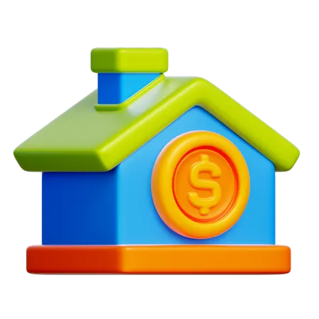 Real estate asset  3D Icon