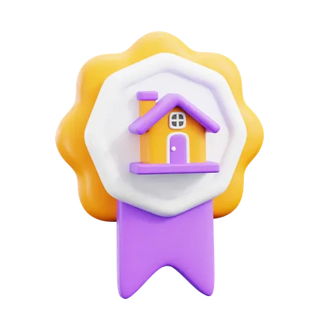 Real estate badge  3D Icon