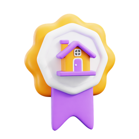 Real estate badge  3D Icon