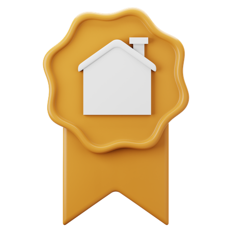 Real Estate Badge  3D Icon