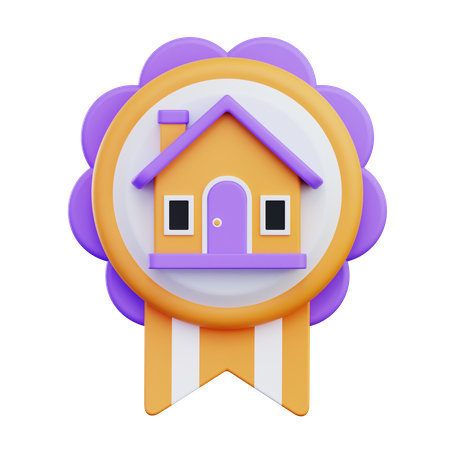 Real Estate Badge  3D Icon