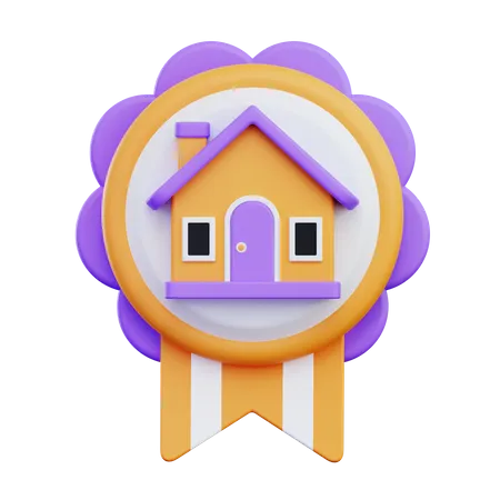 Real Estate Badge  3D Icon