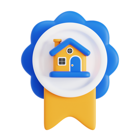 Real Estate Badge  3D Icon