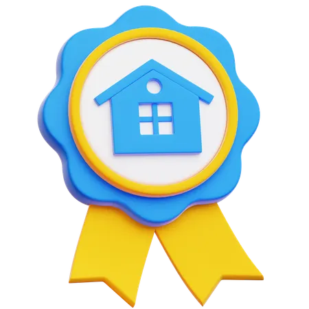 Real Estate Badge  3D Icon