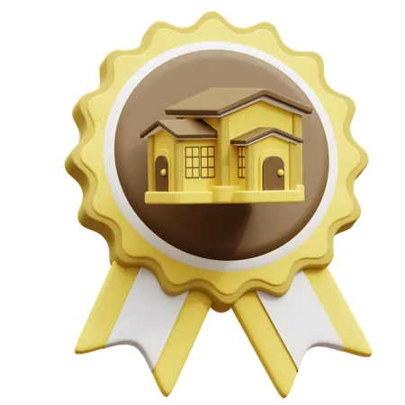 Real Estate Badge  3D Icon