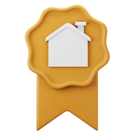 Real Estate Badge  3D Icon