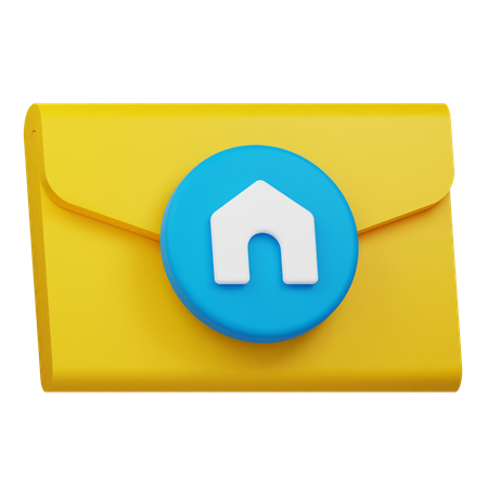 Real Estate Email  3D Icon