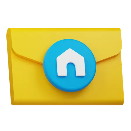 Real Estate Email  3D Icon