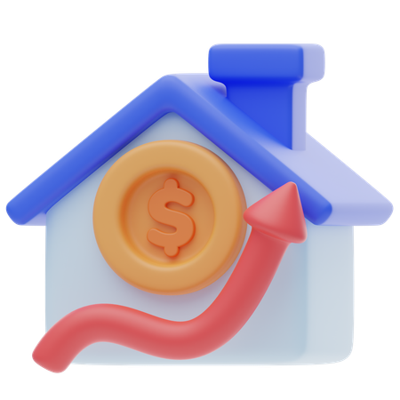 Real Estate Growth  3D Icon