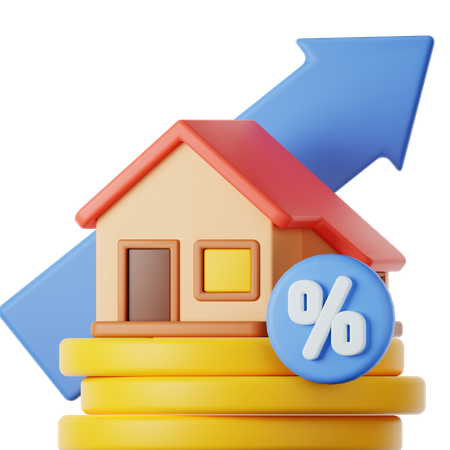 Real Estate Growth  3D Icon