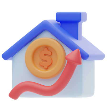 Real Estate Growth  3D Icon