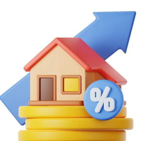 Real Estate Growth  3D Icon
