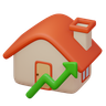 real estate analytics 3d logo